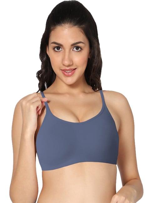 in care grey sports bra