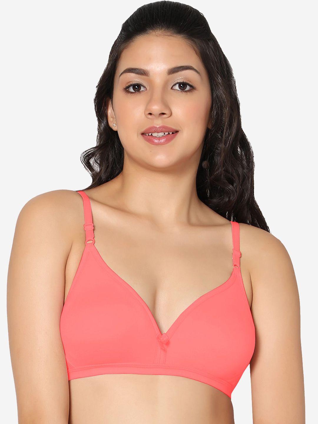 in care half coverage non padded seamless pure cotton t-shirt bra with all day comfort