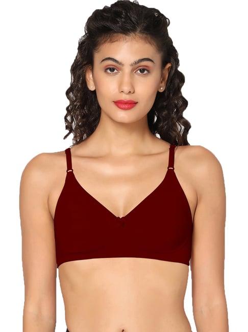 in care maroon full coverage non-wired t-shirt bra