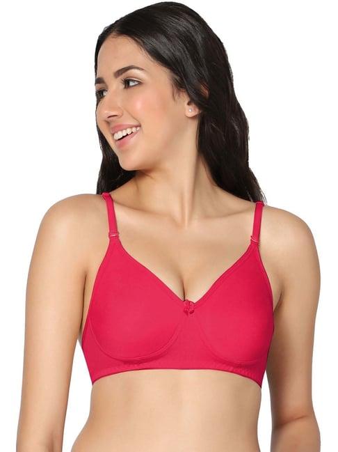 in care pink cotton t-shirt bra