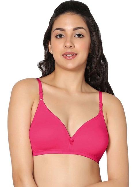 in care pink cotton t-shirt bra