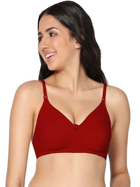 in care red cotton t-shirt bra