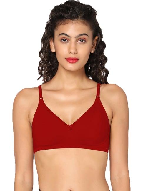 in care red full coverage non-wired t-shirt bra