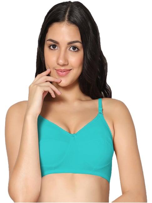 in care turquoise full coverage non-wired t-shirt bra