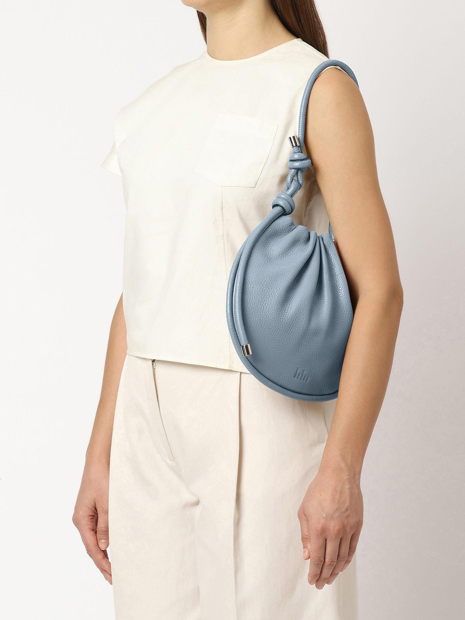 ina milled handbag - blue