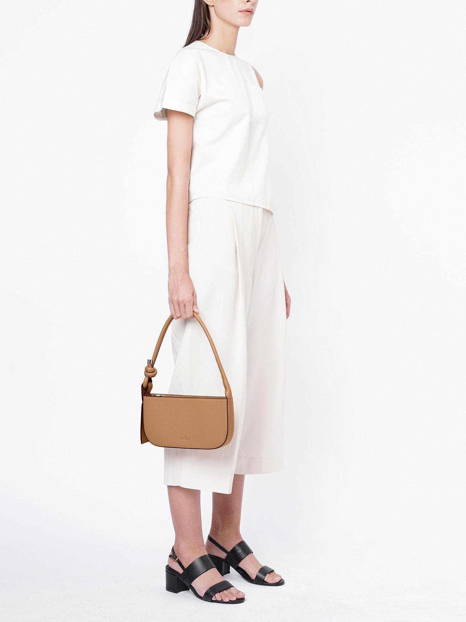 ina mini pochette handbag - tan