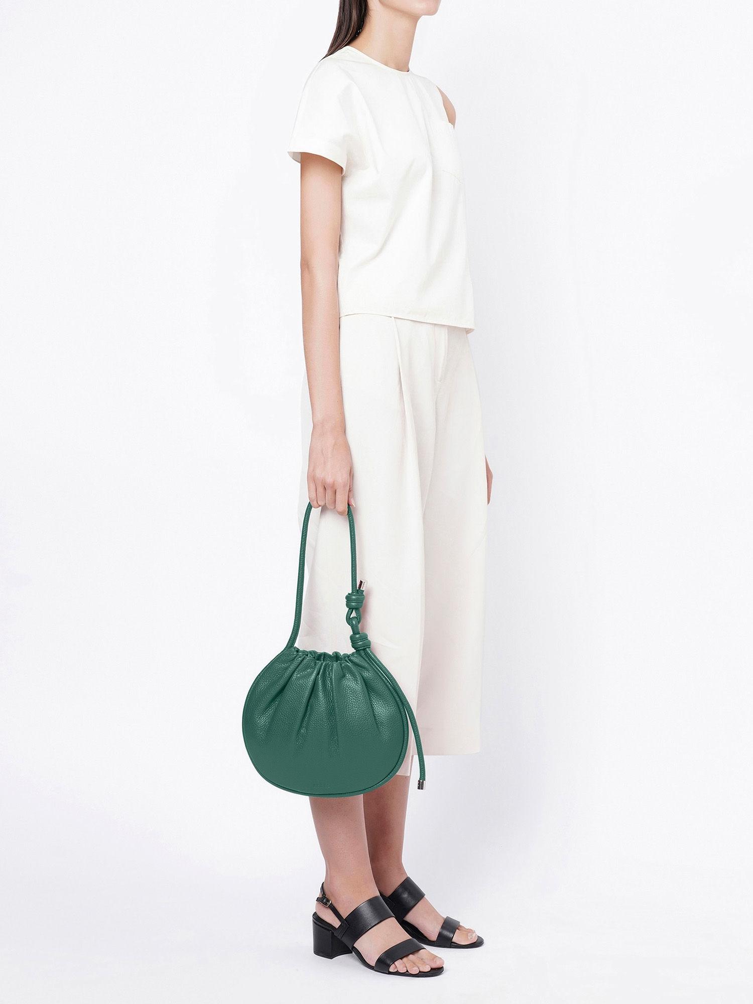 ina solid handbag - green