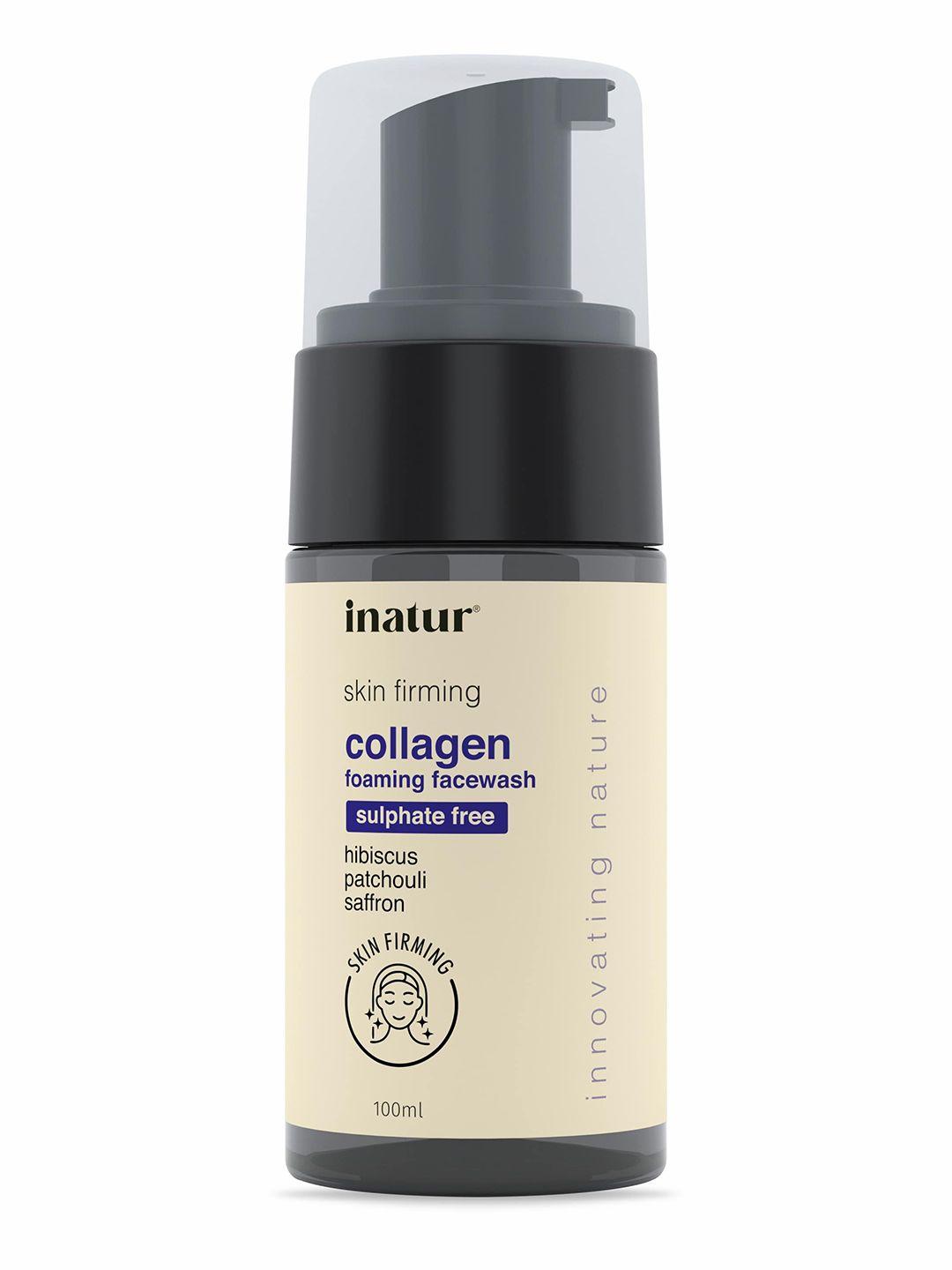 inatur collagen cleansing foam anti aging  100 ml