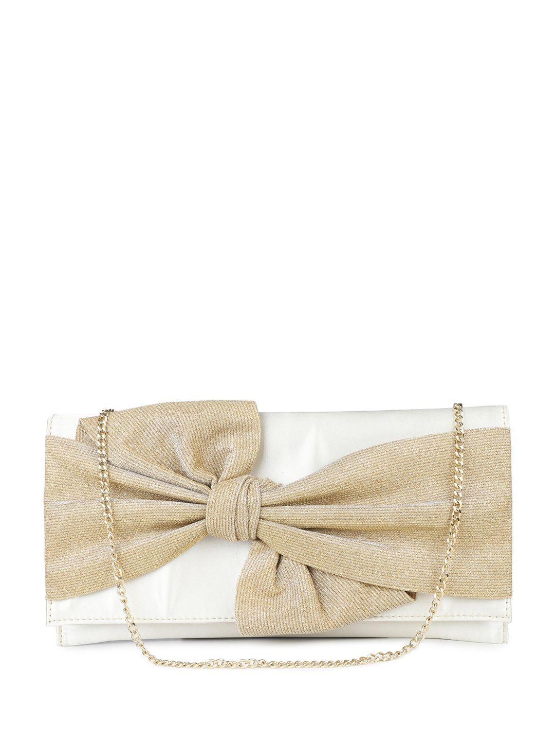 inc 5 gold-toned embellished clutches with bow frame
