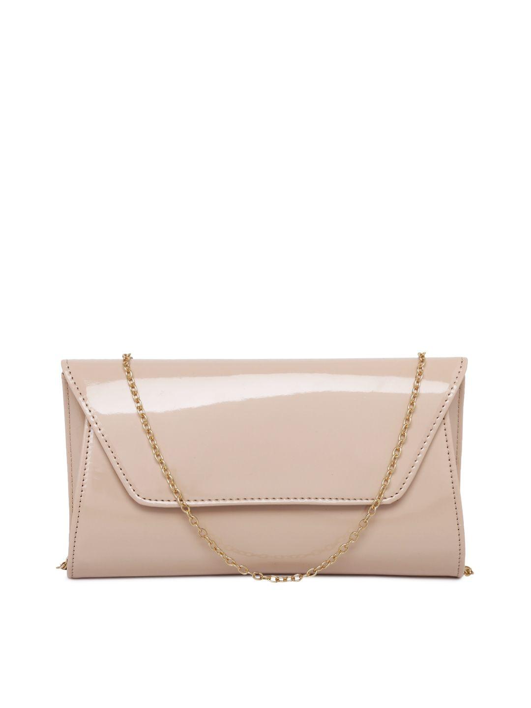 inc 5 nude pink solid clutch
