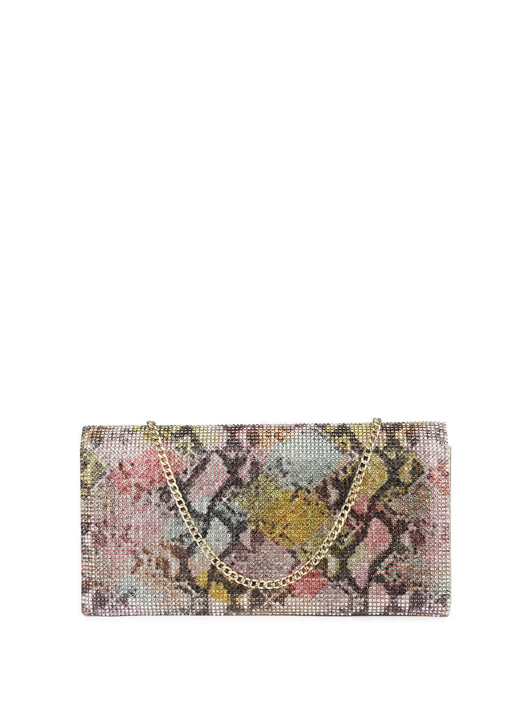 inc 5 printed embellished purse clutch