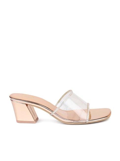 inc 5 women's rose gold casual sandals