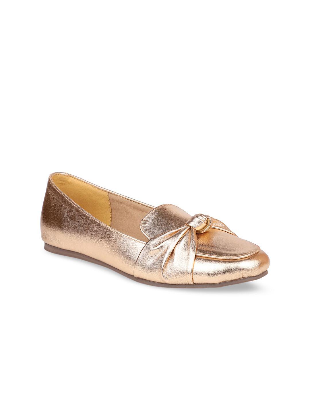 inc 5 women copper-toned slip-on ballerina