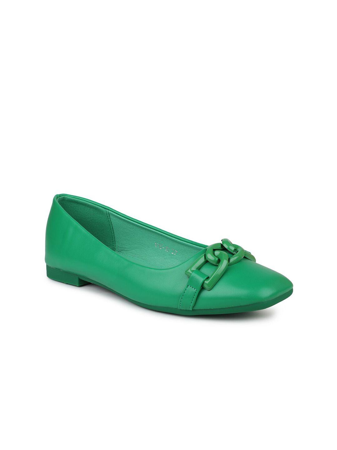 inc 5 women green ballerinas flats