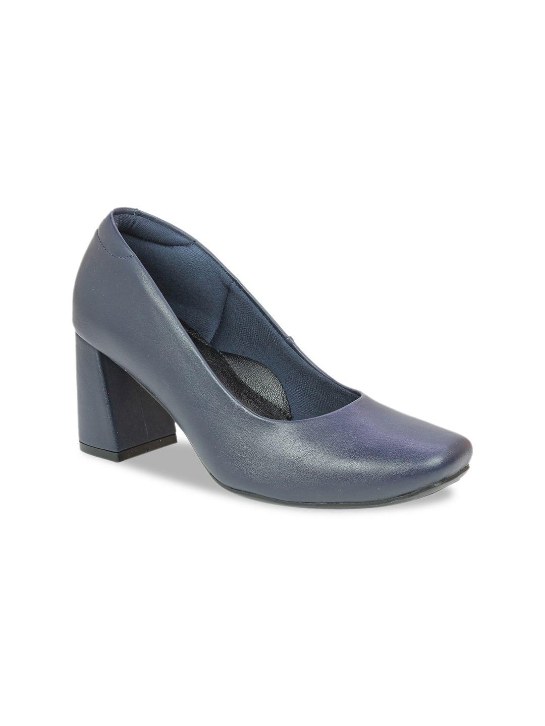inc 5 women navy blue block heels