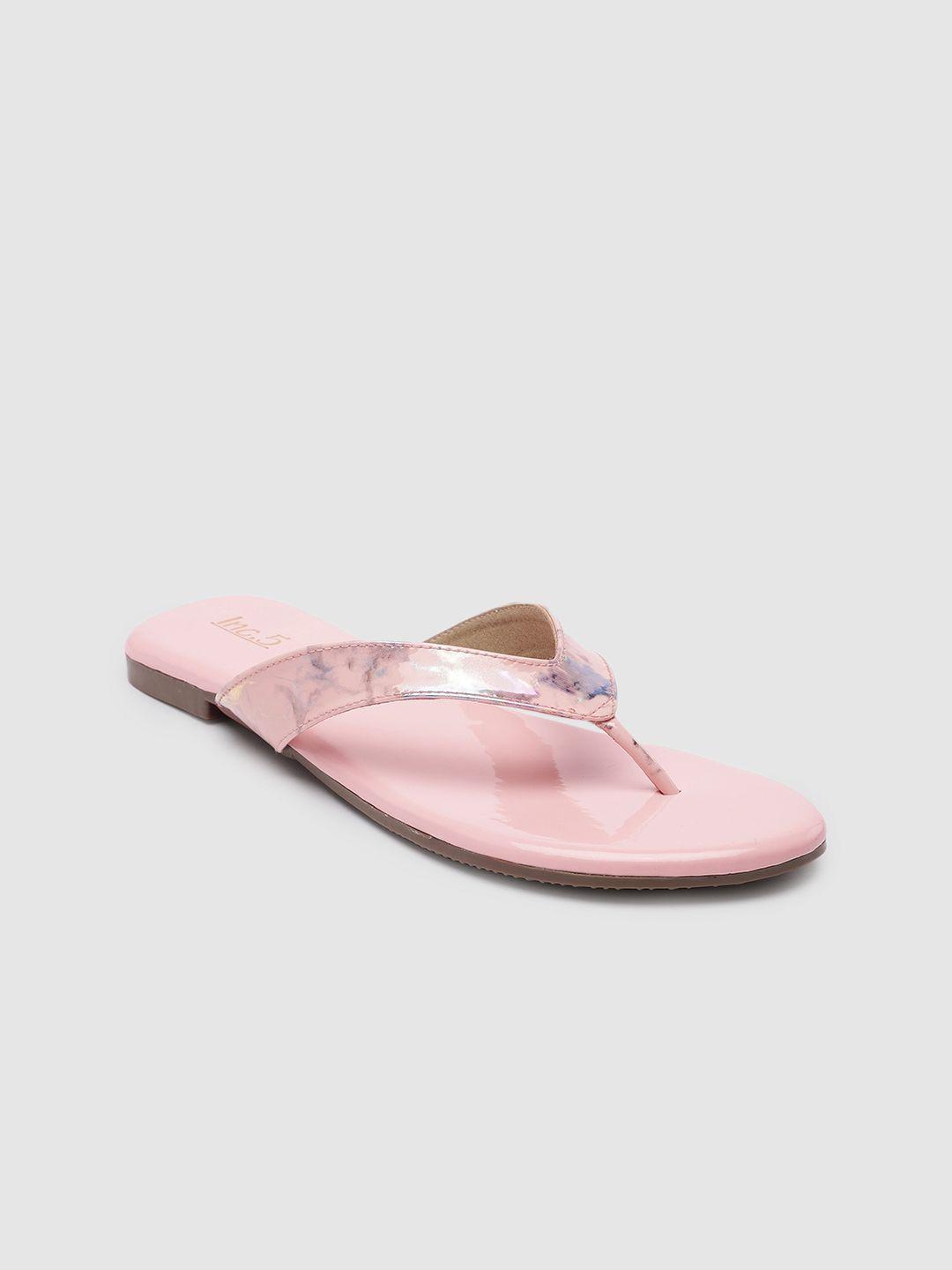 inc 5 women textured t-strap flats