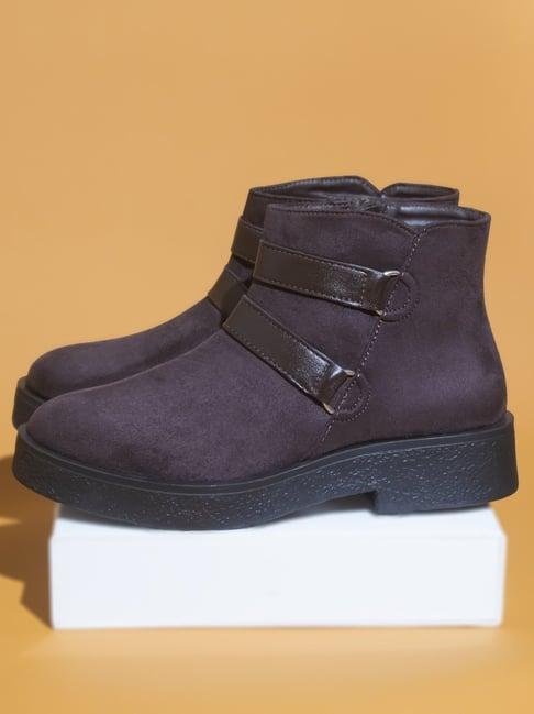 inc.5 women's brown casual boots