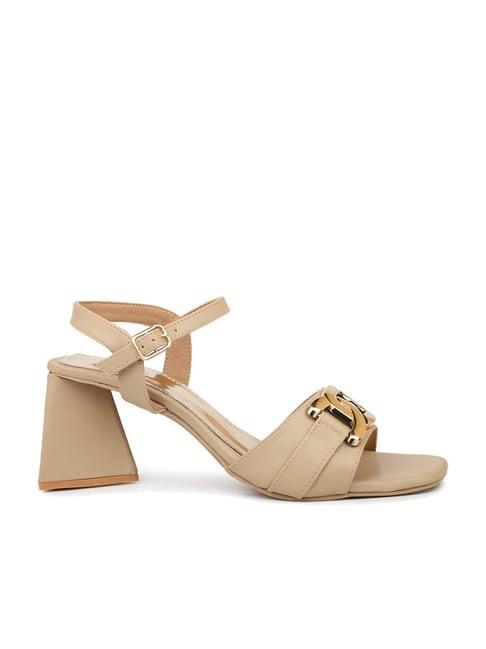 inc.5 women's beige ankle strap sandals