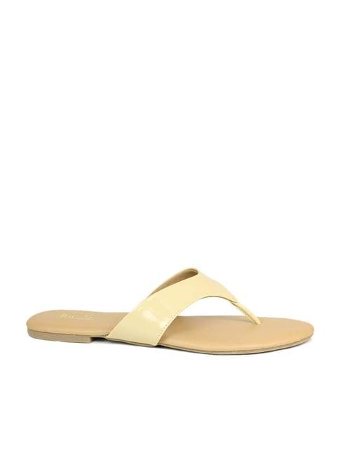 inc.5 women's beige thong sandals