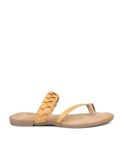 inc.5 women's beige toe ring sandals