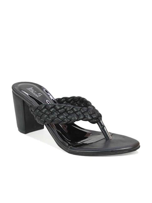 inc.5 women's black thong sandals