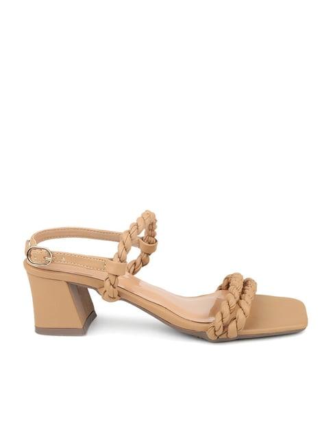 inc.5 women's dark beige back strap sandals