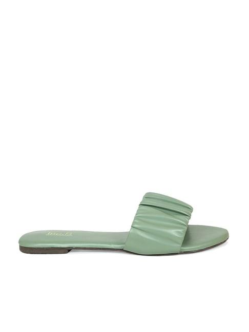 inc.5 women's green casual sandals