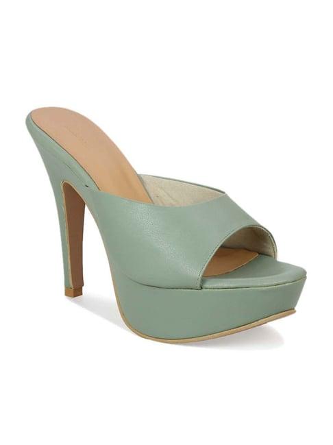 inc.5 women's green casual stilettos