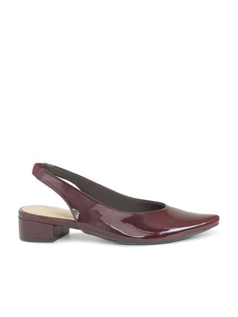 inc.5 women's maroon sling back sandals