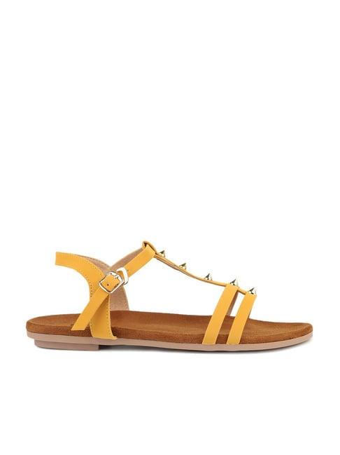 inc.5 women's mustard ankle strap sandals