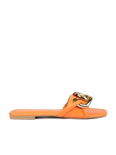 inc.5 women's orange casual sandals