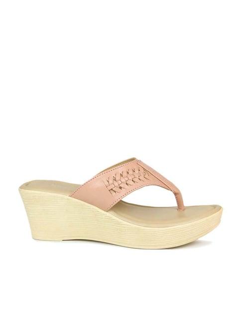 inc.5 women's peach thong wedges