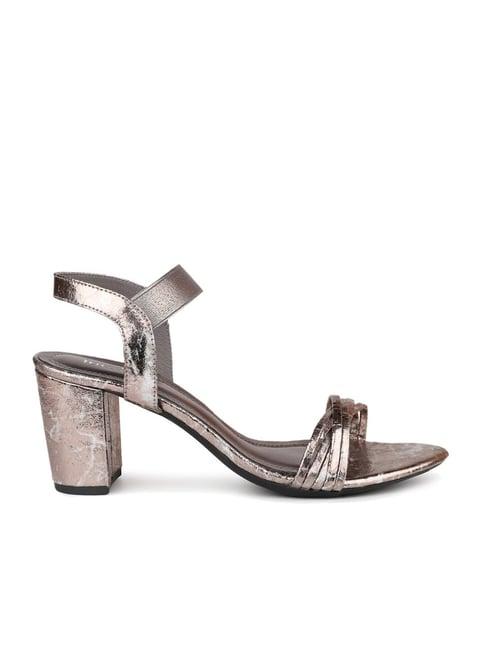 inc.5 women's pewter ankle strap sandals