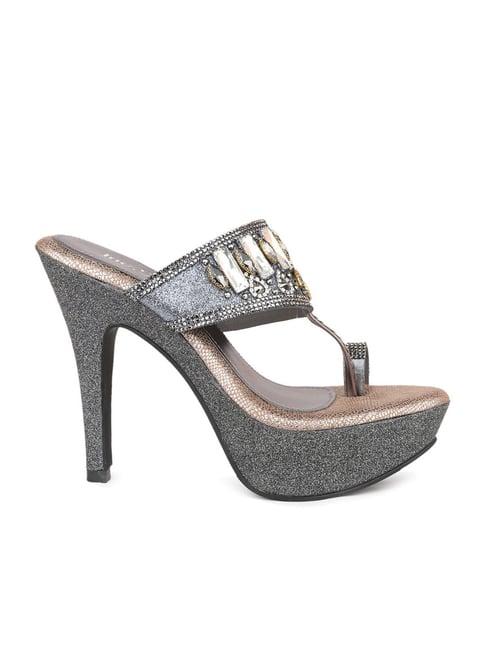 inc.5 women's pewter toe ring stilettos