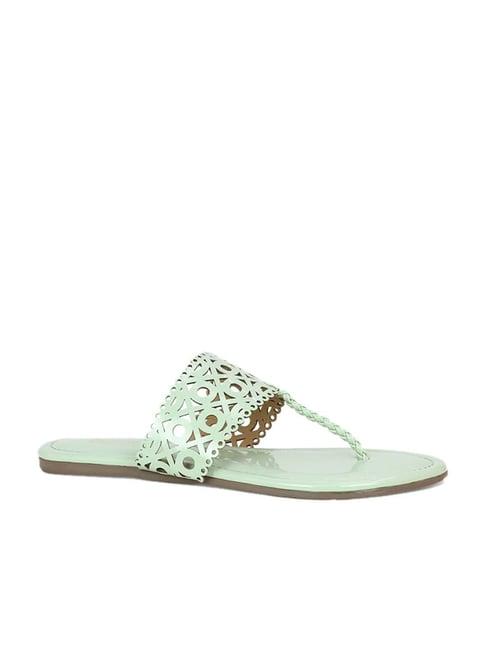 inc.5 women's pista green t-strap sandals