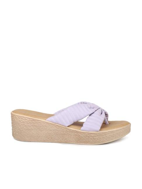 inc.5 women's purple thong wedges