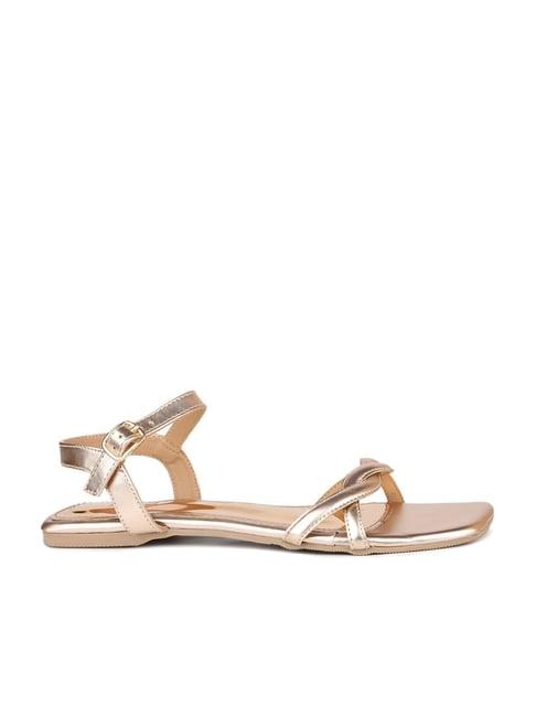 inc.5 women's rose gold ankle strap sandals