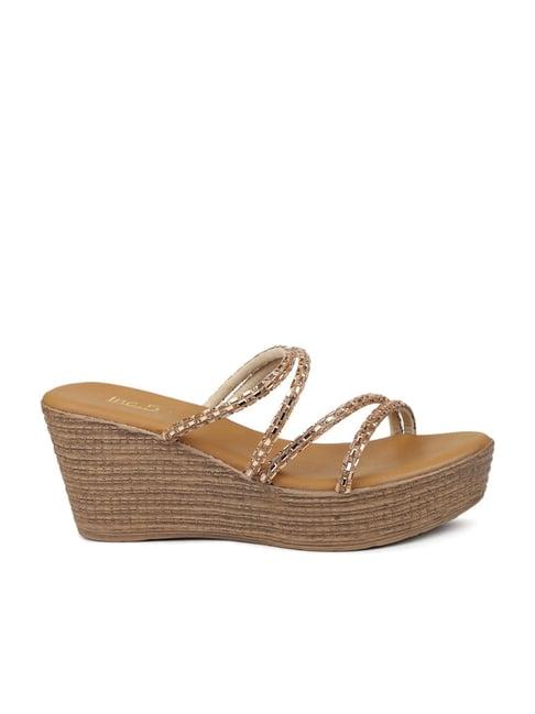 inc.5 women's rose gold casual wedges