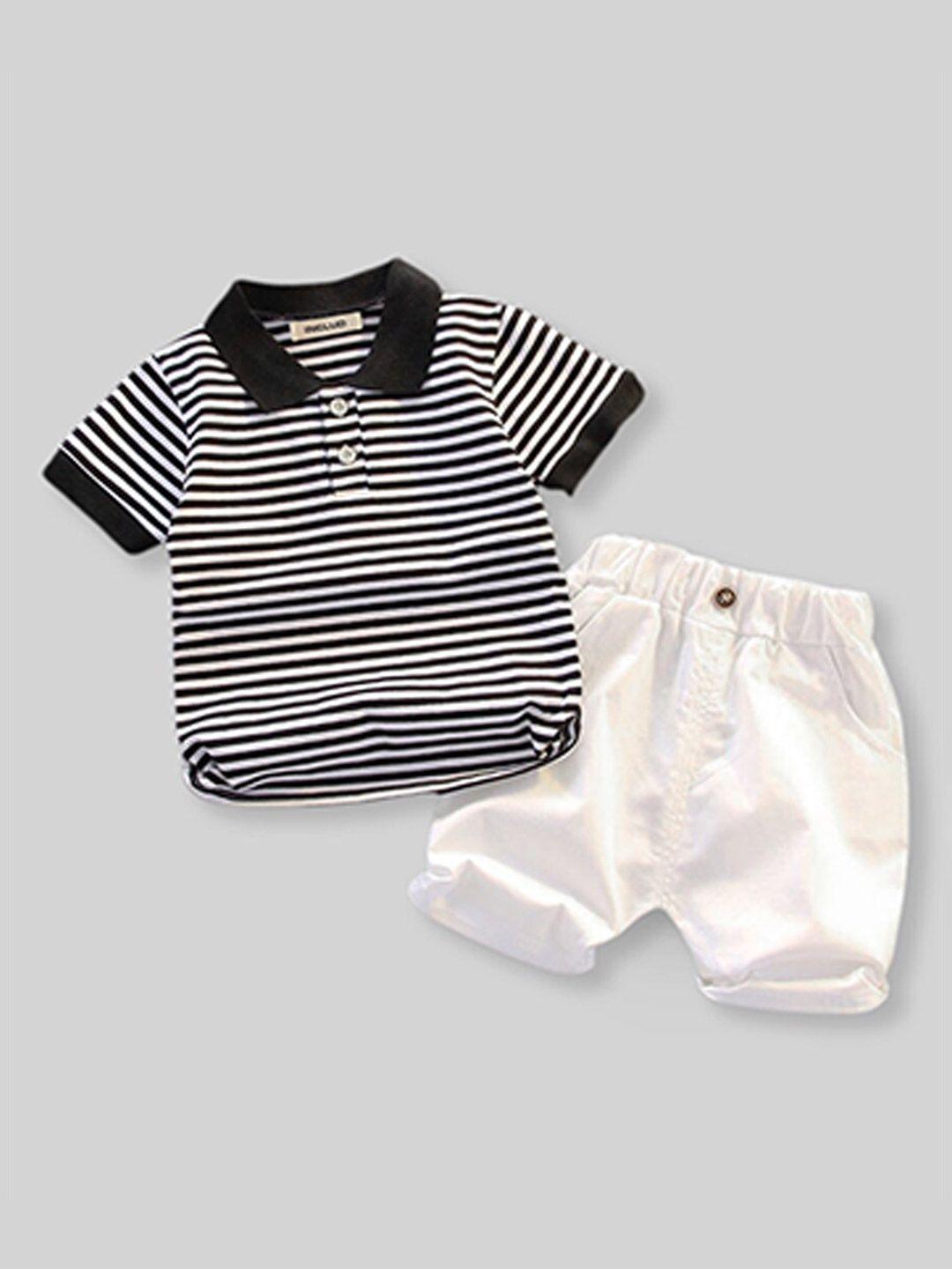 includ boys striped pure cotton t-shirt with shorts