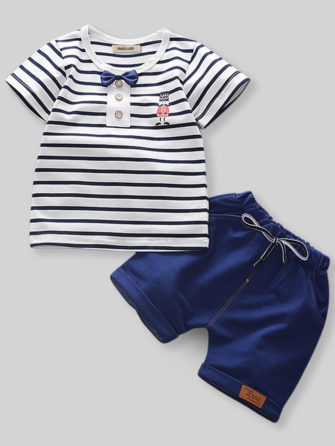 includ boys striped t-shirt with short