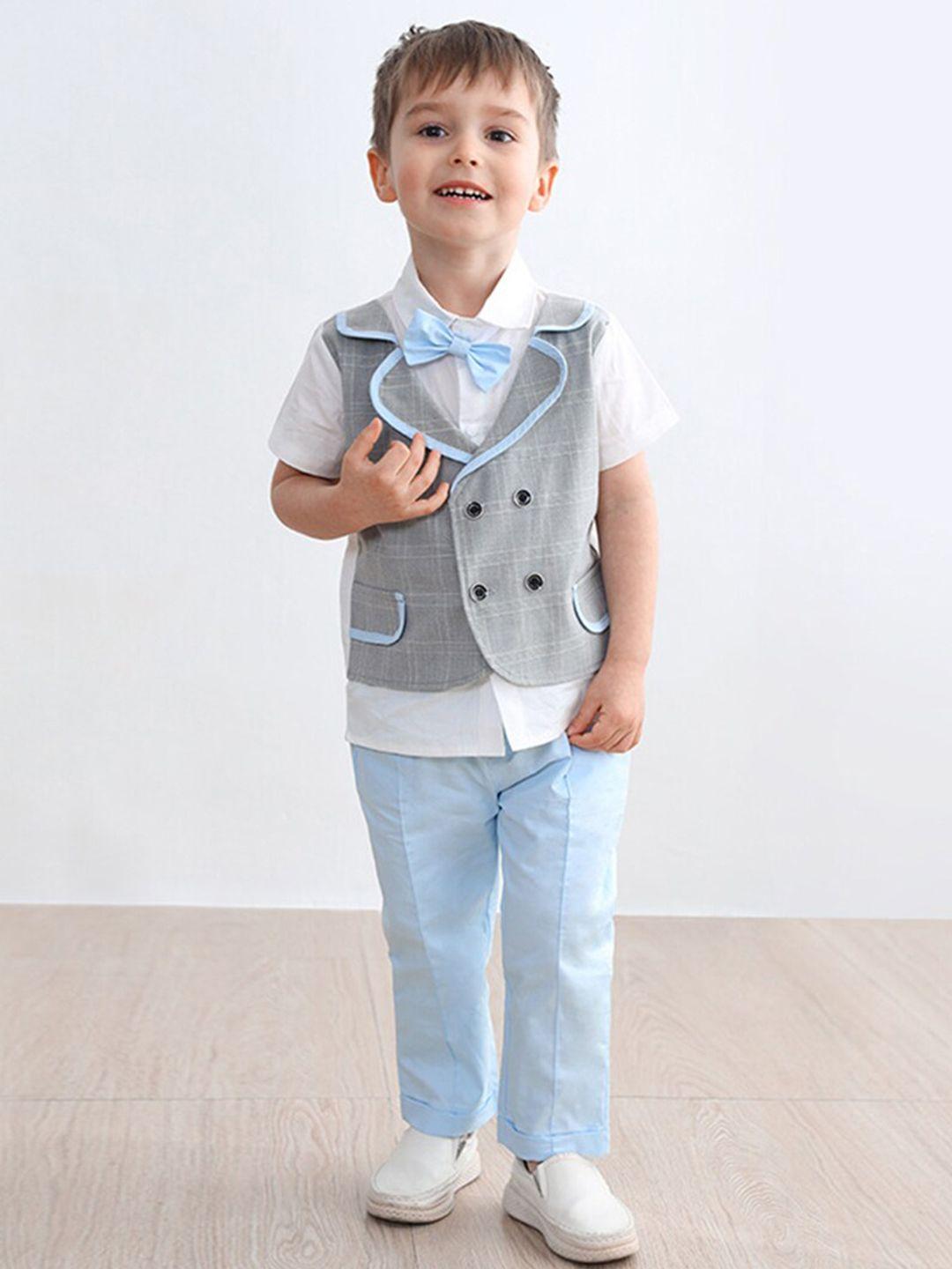 includ boys checked shirt with trouser