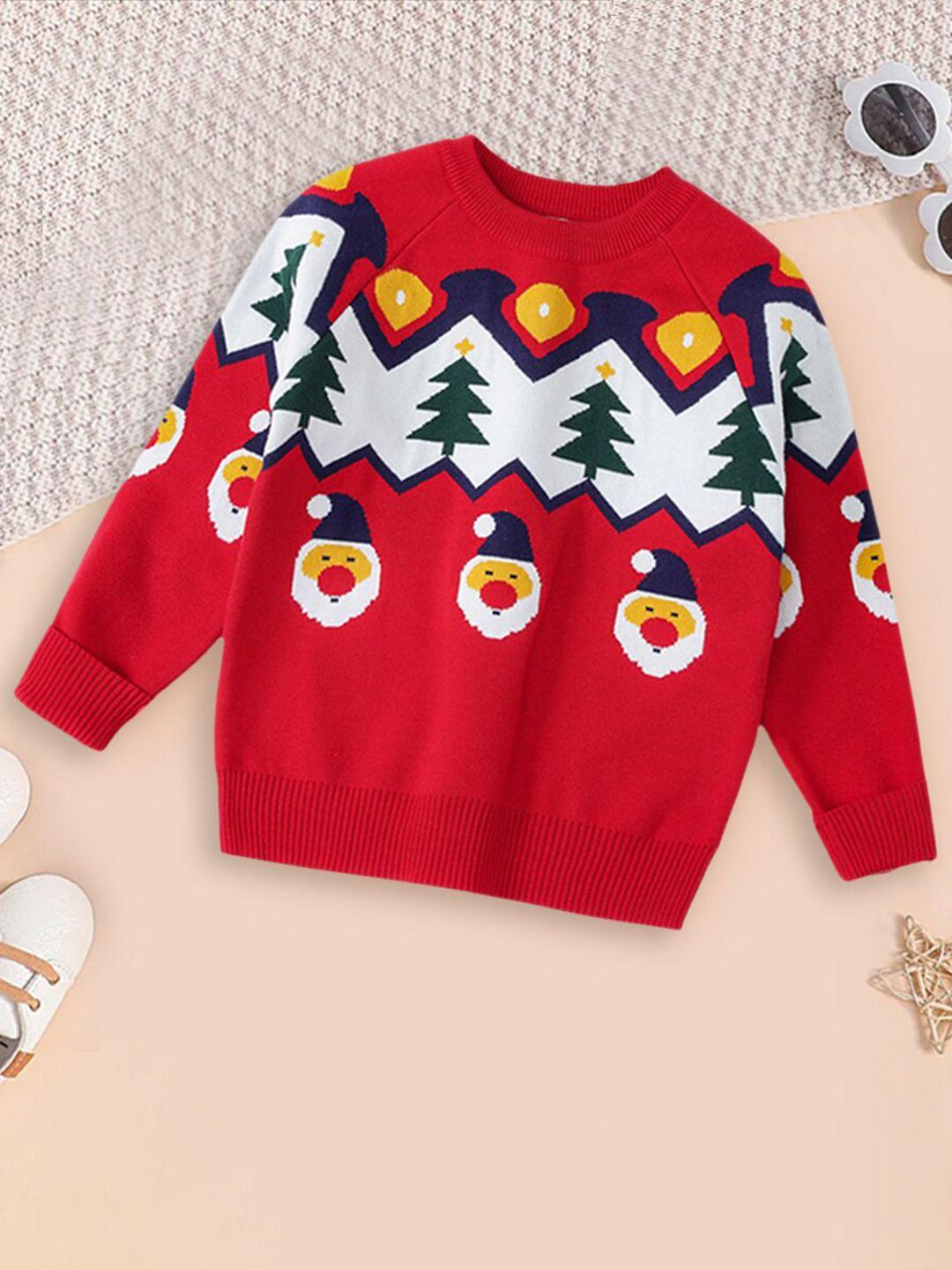includ boys christmas theme printed pullover