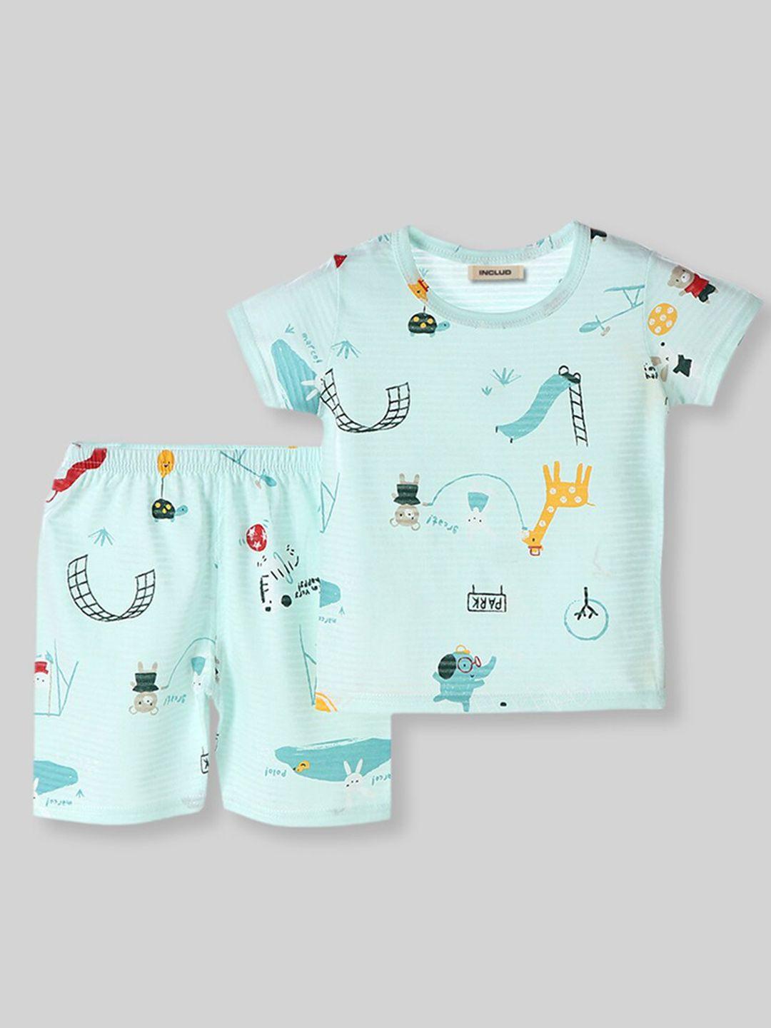 includ boys conversational printed tshirt with shorts