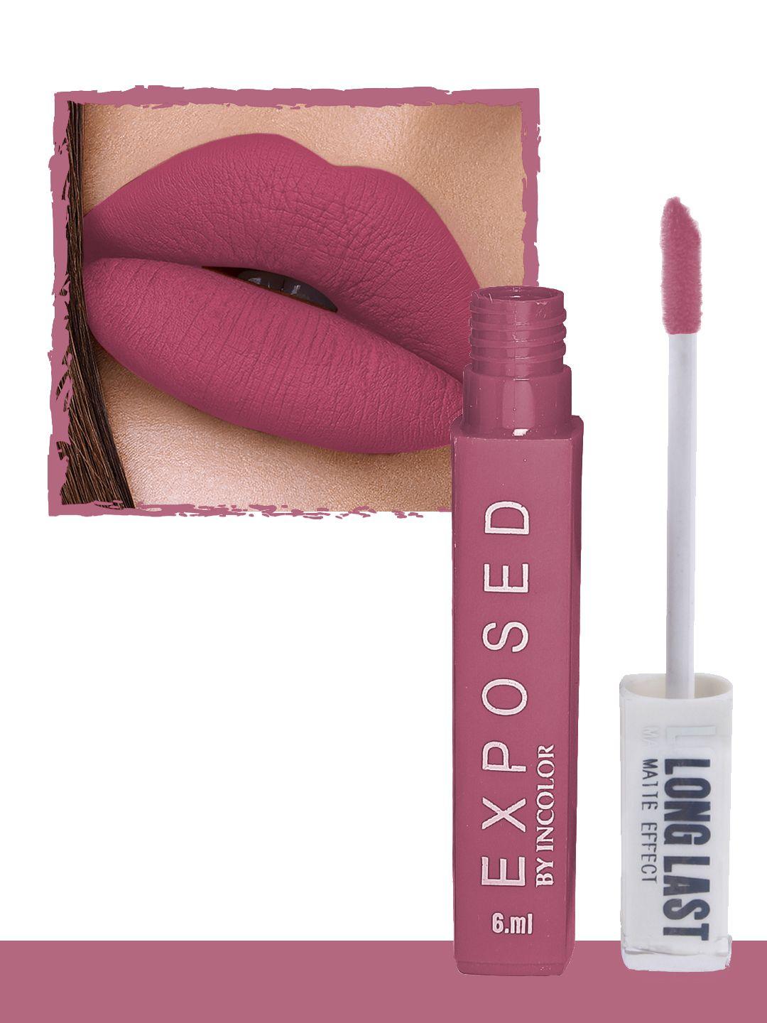 incolor exposed long last matte effect lip gloss 04