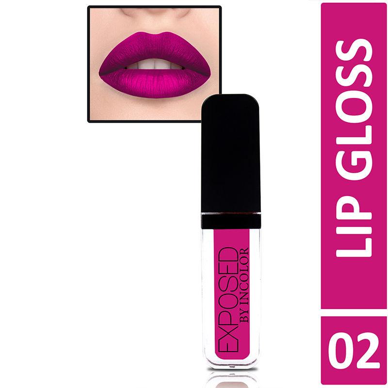 incolor exposed soft matte lip gloss