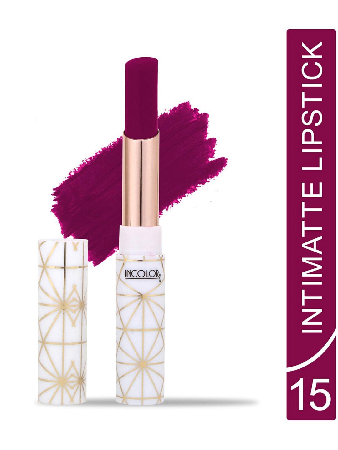 incolor intimatte lightweight long lasting smooth texture lipstick 2.3g - shade 15
