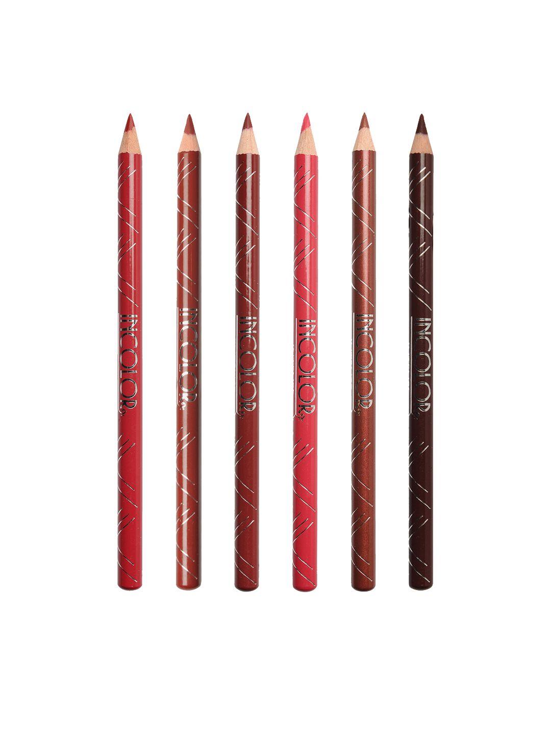 incolor pack of 6 intense longwear lip pencil 1.8 g each