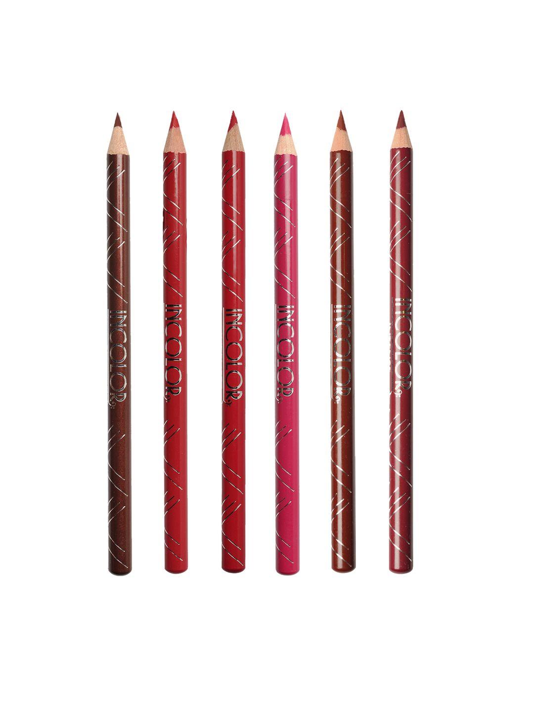 incolor pack of 6 intense longwear lip pencil 1.8 g