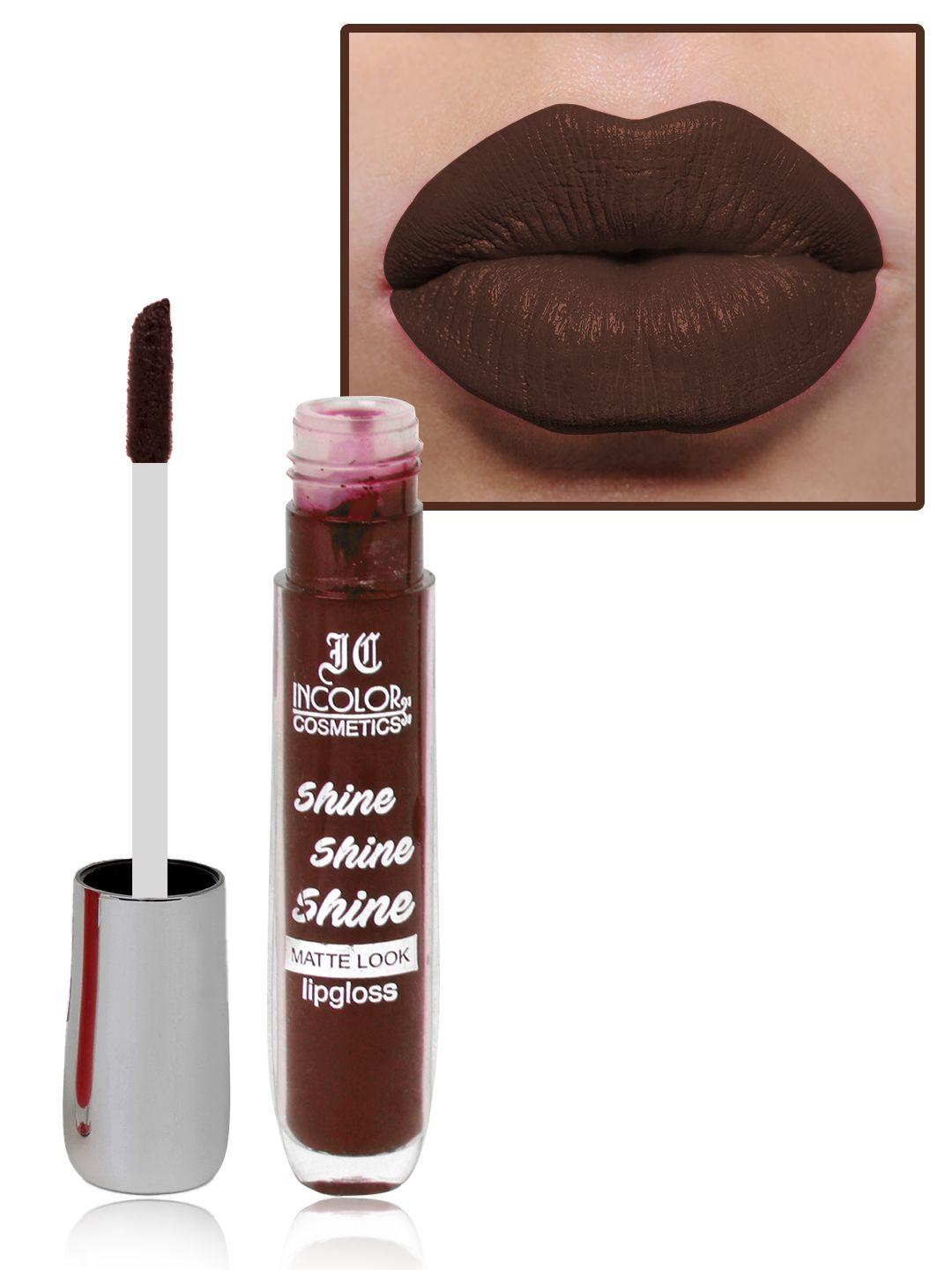incolor shine shine shine long-wearing lightweight matte look lip gloss 8ml - shade 06