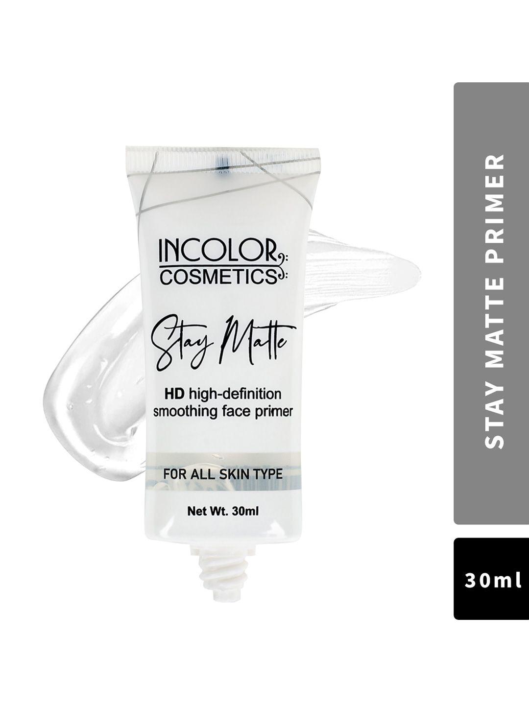 incolor stay matte hd smoothening face primer for all skin type - 30 ml